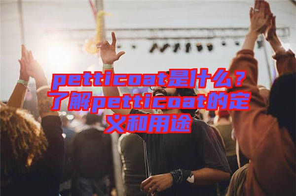 petticoat是什么？了解petticoat的定義和用途