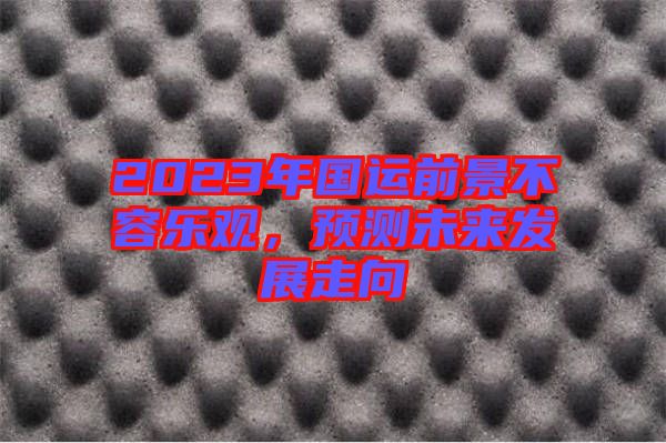 2023年國運前景不容樂觀，預(yù)測未來發(fā)展走向