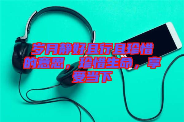 歲月靜好且行且珍惜的意思，珍惜生命，享受當下