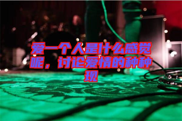 愛(ài)一個(gè)人是什么感覺(jué)呢，討論愛(ài)情的種種現(xiàn)