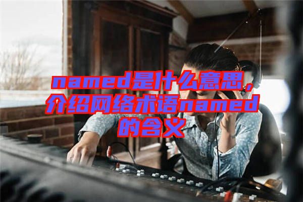 named是什么意思，介紹網(wǎng)絡(luò)術(shù)語(yǔ)named的含義