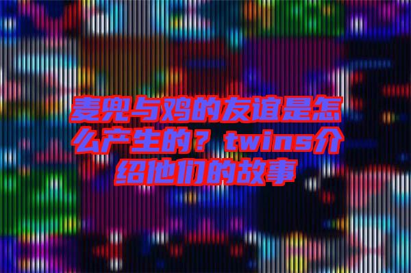 麥兜與雞的友誼是怎么產(chǎn)生的？twins介紹他們的故事