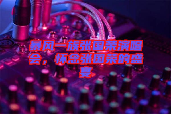 暴風(fēng)一族張國(guó)榮演唱會(huì)，懷念張國(guó)榮的盛宴