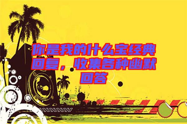 你是我的什么寶經(jīng)典回復(fù)，收集各種幽默回答