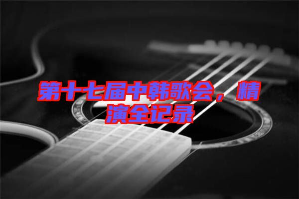 第十七屆中韓歌會(huì)，精演全記錄