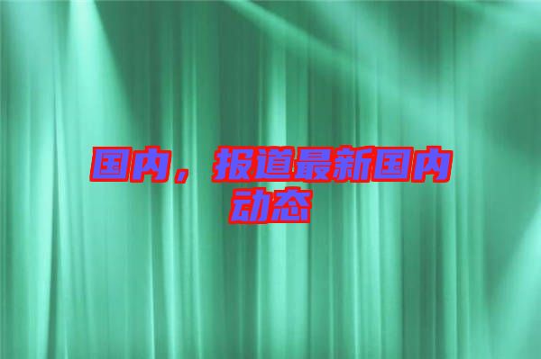 國內(nèi)，報道最新國內(nèi)動態(tài)