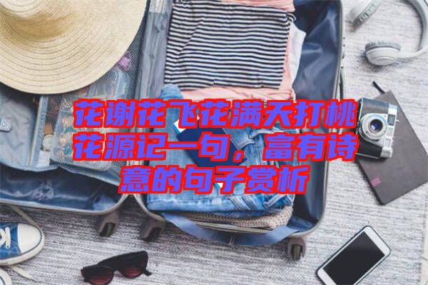 花謝花飛花滿天打桃花源記一句，富有詩意的句子賞析