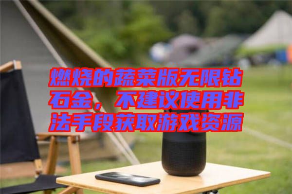燃燒的蔬菜版無限鉆石金，不建議使用非法手段獲取游戲資源