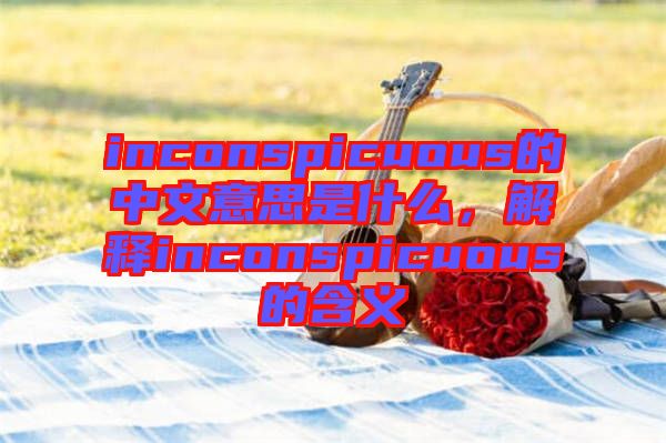 inconspicuous的中文意思是什么，解釋inconspicuous的含義