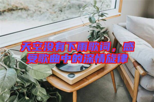 天空沒有下雨歌詞，感受歌曲中的深情旋律