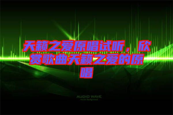 天籟之愛(ài)原唱試聽(tīng)，欣賞歌曲天籟之愛(ài)的原唱