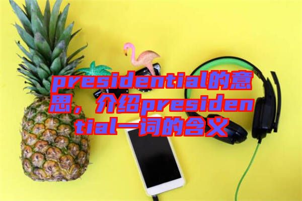 presidential的意思，介紹presidential一詞的含義