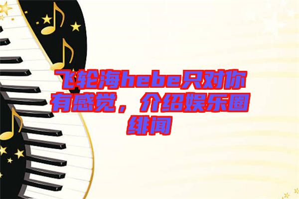 飛輪海hebe只對(duì)你有感覺(jué)，介紹娛樂(lè)圈緋聞