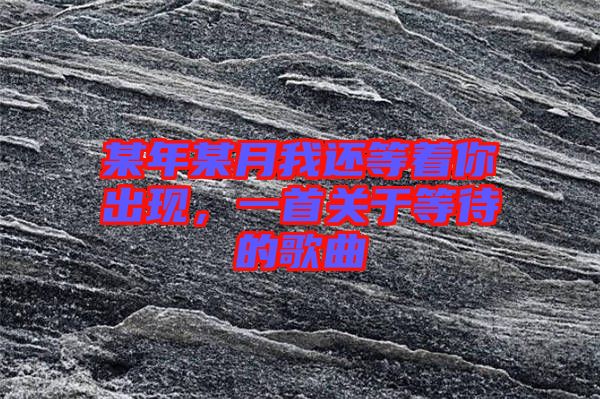 某年某月我還等著你出現(xiàn)，一首關于等待的歌曲