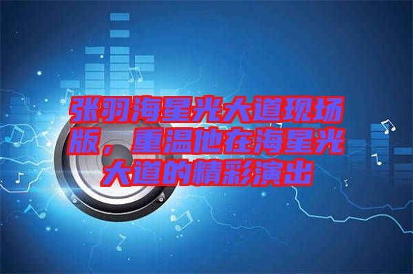 張羽海星光大道現(xiàn)場版，重溫他在海星光大道的精彩演出