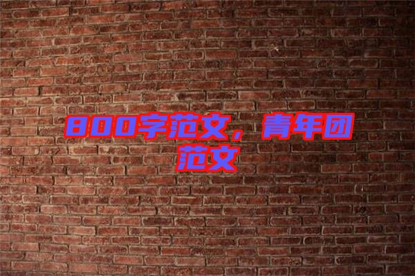 800字范文，青年團(tuán)范文