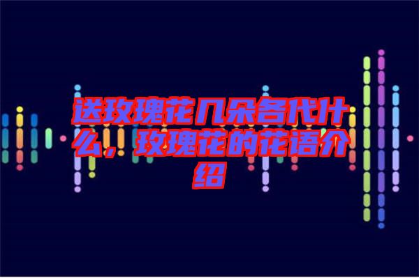 送玫瑰花幾朵各代什么，玫瑰花的花語(yǔ)介紹