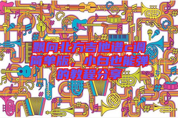 飄向北方吉他譜c調(diào)簡(jiǎn)單版，小白也能彈的教程分享