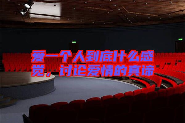 愛(ài)一個(gè)人到底什么感覺(jué)，討論愛(ài)情的真諦