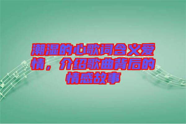 潮濕的心歌詞含義愛(ài)情，介紹歌曲背后的情感故事