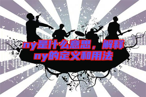 ny是什么意思，解釋ny的定義和用法