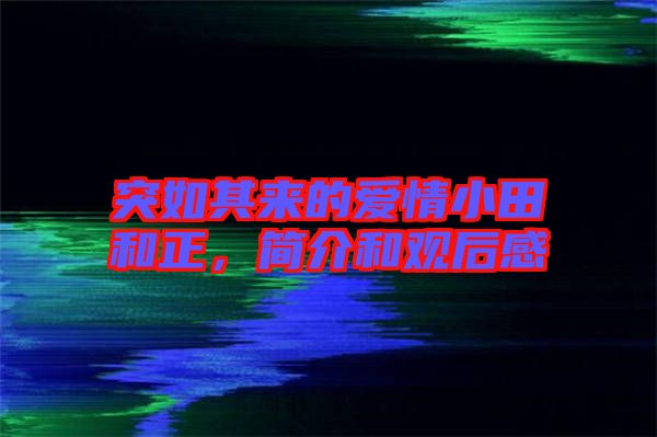 突如其來的愛情小田和正，簡介和觀后感
