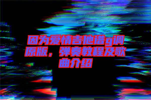 因為愛情吉他譜g調(diào)原版，彈奏教程及歌曲介紹