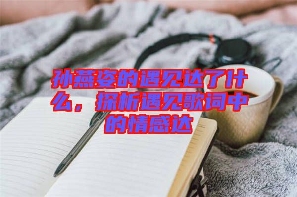 孫燕姿的遇見達(dá)了什么，探析遇見歌詞中的情感達(dá)