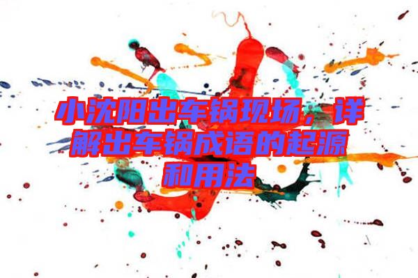 小沈陽出車鍋現(xiàn)場，詳解出車鍋成語的起源和用法