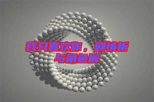 我只喜歡你，劇情析與角色解