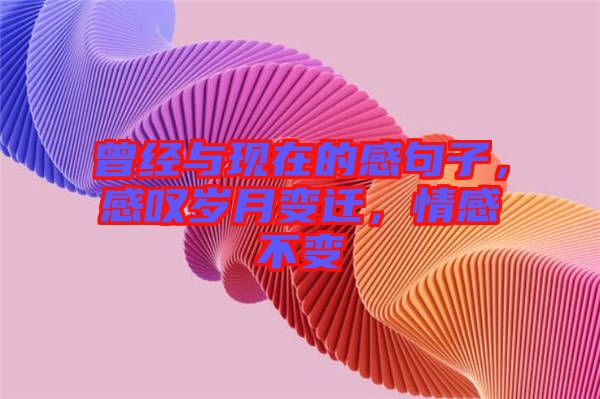 曾經(jīng)與現(xiàn)在的感句子，感嘆歲月變遷，情感不變