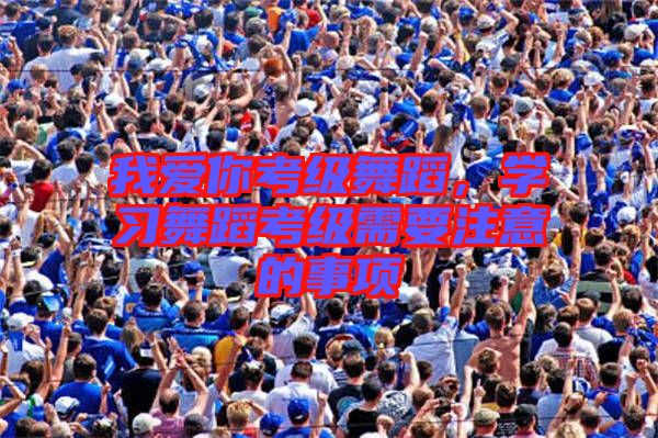 我愛你考級(jí)舞蹈，學(xué)習(xí)舞蹈考級(jí)需要注意的事項(xiàng)