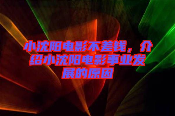 小沈陽電影不差錢，介紹小沈陽電影事業(yè)發(fā)展的原因