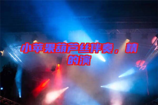 小蘋果葫蘆絲伴奏，精的演