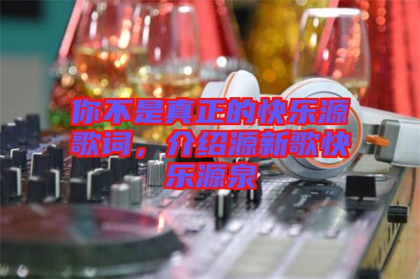 你不是真正的快樂源歌詞，介紹源新歌快樂源泉