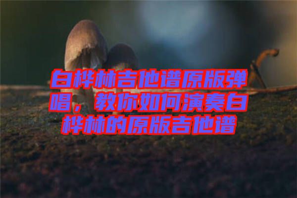 白樺林吉他譜原版彈唱，教你如何演奏白樺林的原版吉他譜