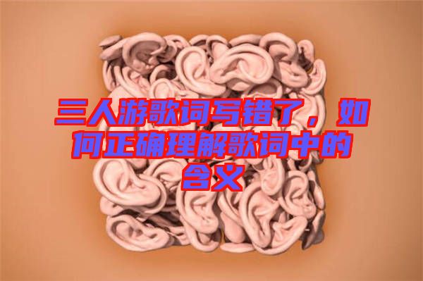 三人游歌詞寫錯(cuò)了，如何正確理解歌詞中的含義