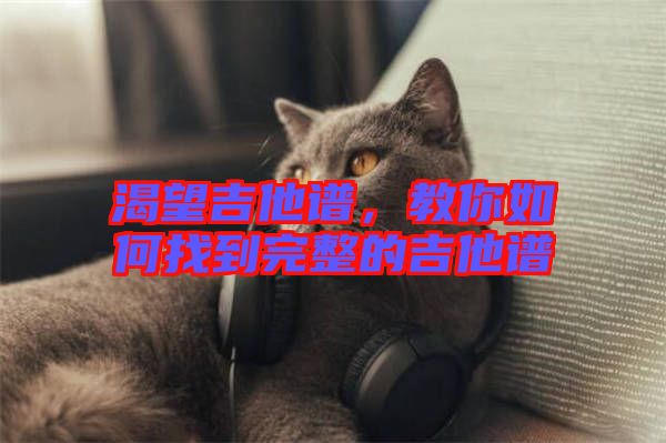 渴望吉他譜，教你如何找到完整的吉他譜