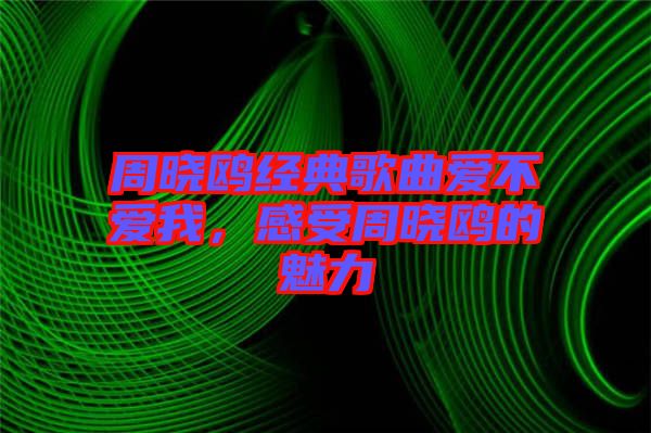 周曉鷗經(jīng)典歌曲愛不愛我，感受周曉鷗的魅力