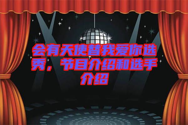 會有天使替我愛你選秀，節(jié)目介紹和選手介紹