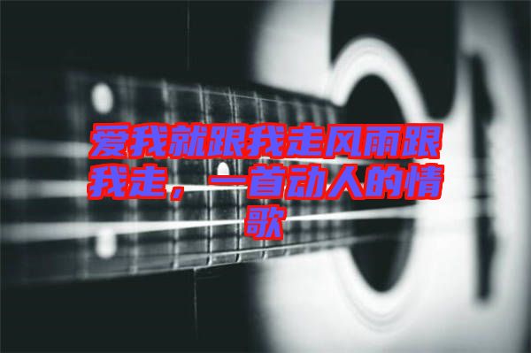 愛(ài)我就跟我走風(fēng)雨跟我走，一首動(dòng)人的情歌