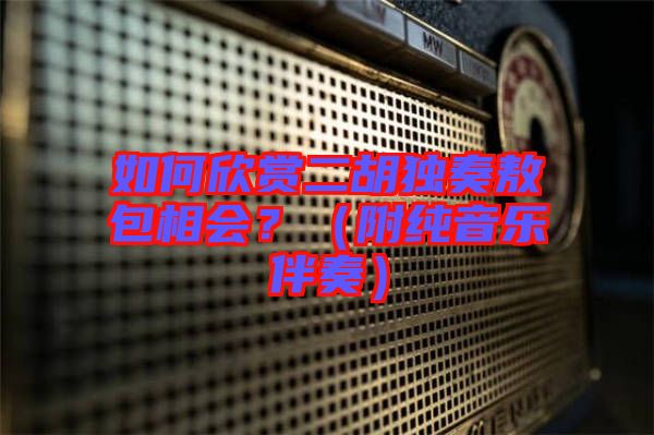 如何欣賞二胡獨(dú)奏敖包相會？（附純音樂伴奏）