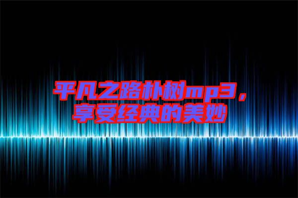平凡之路樸樹mp3，享受經(jīng)典的美妙