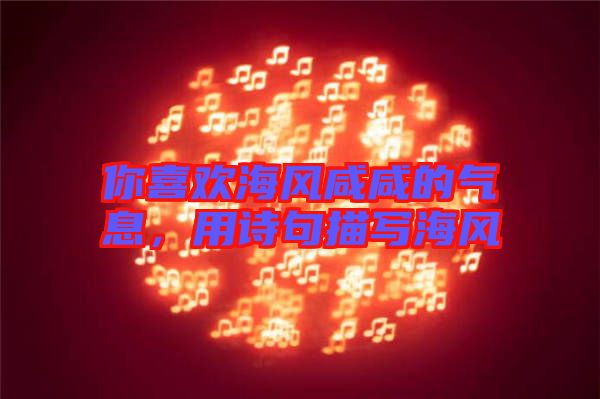 你喜歡海風(fēng)咸咸的氣息，用詩句描寫海風(fēng)