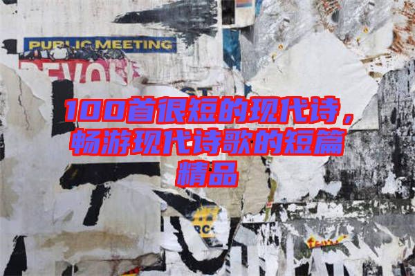 100首很短的現代詩，暢游現代詩歌的短篇精品