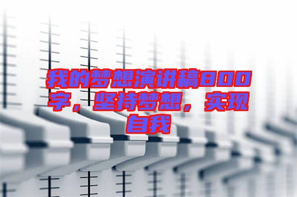 我的夢(mèng)想演講稿800字，堅(jiān)持夢(mèng)想，實(shí)現(xiàn)自我
