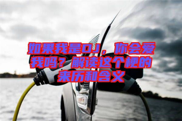 如果我是DJ，你會愛我嗎？解讀這個梗的來歷和含義
