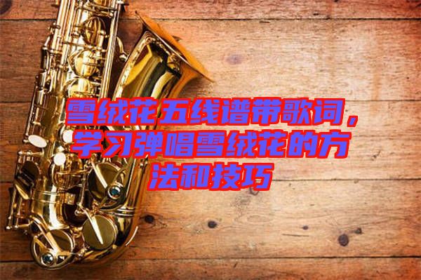 雪絨花五線譜帶歌詞，學(xué)習(xí)彈唱雪絨花的方法和技巧