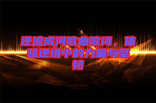 逆流成河歌曲歌詞，體驗(yàn)?zāi)婢持械牧α颗c堅(jiān)韌