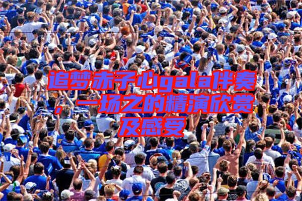 追夢(mèng)赤子心gala伴奏，一場(chǎng)之的精演欣賞及感受